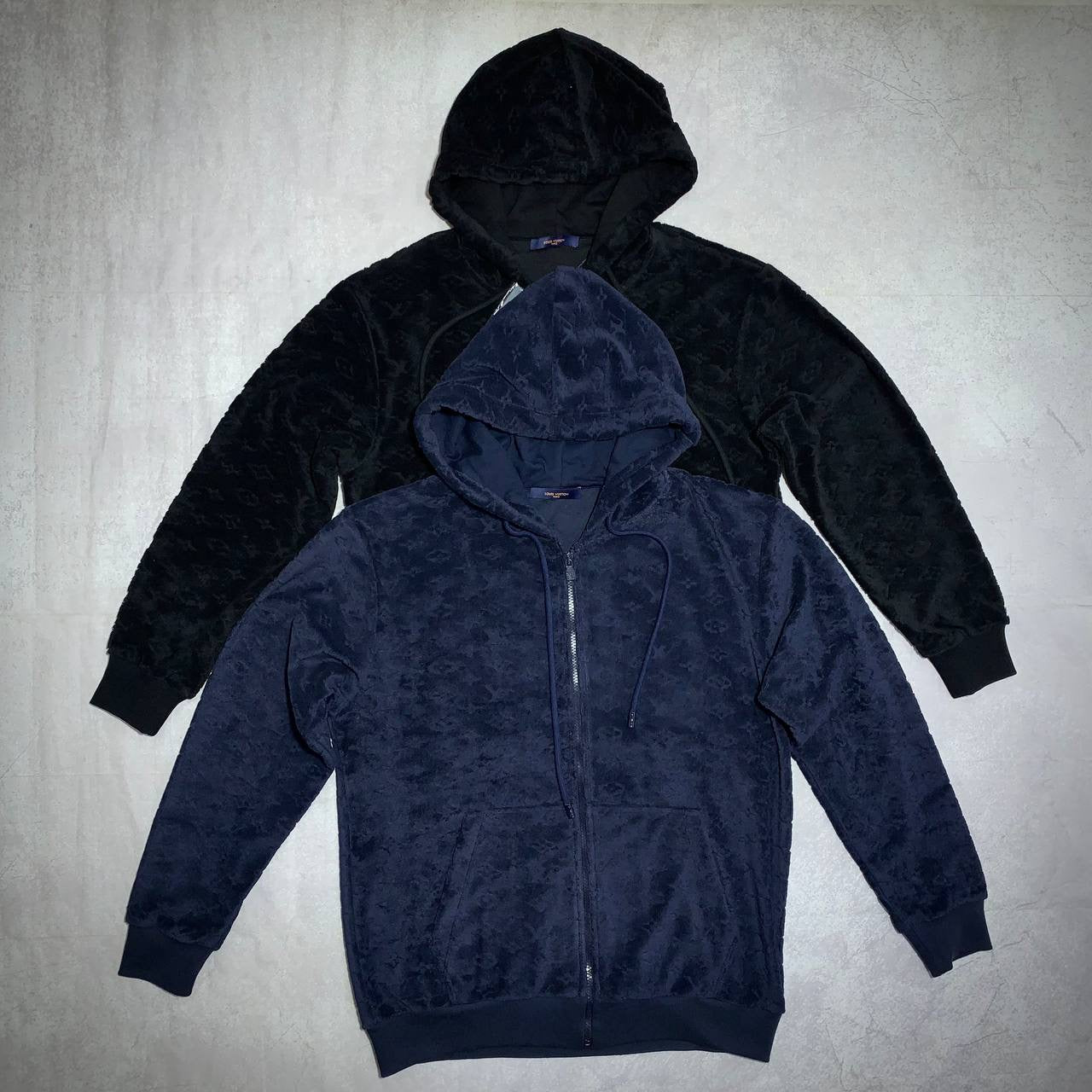 LOUI monogram Terry zip hoodie