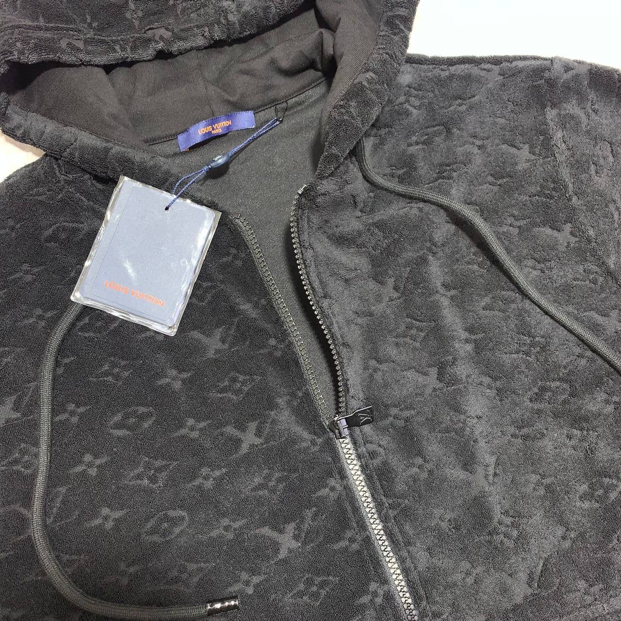 LOUI monogram Terry zip hoodie