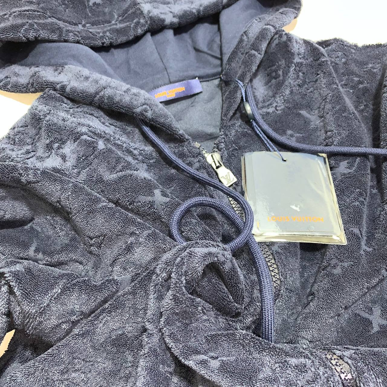 LOUI monogram Terry zip hoodie