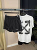 X WHITE Shorts Set