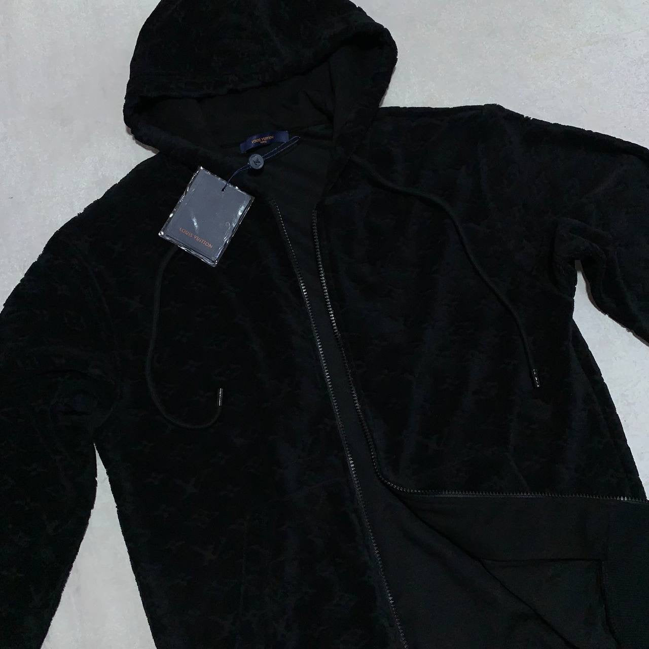 LOUI monogram Terry zip hoodie