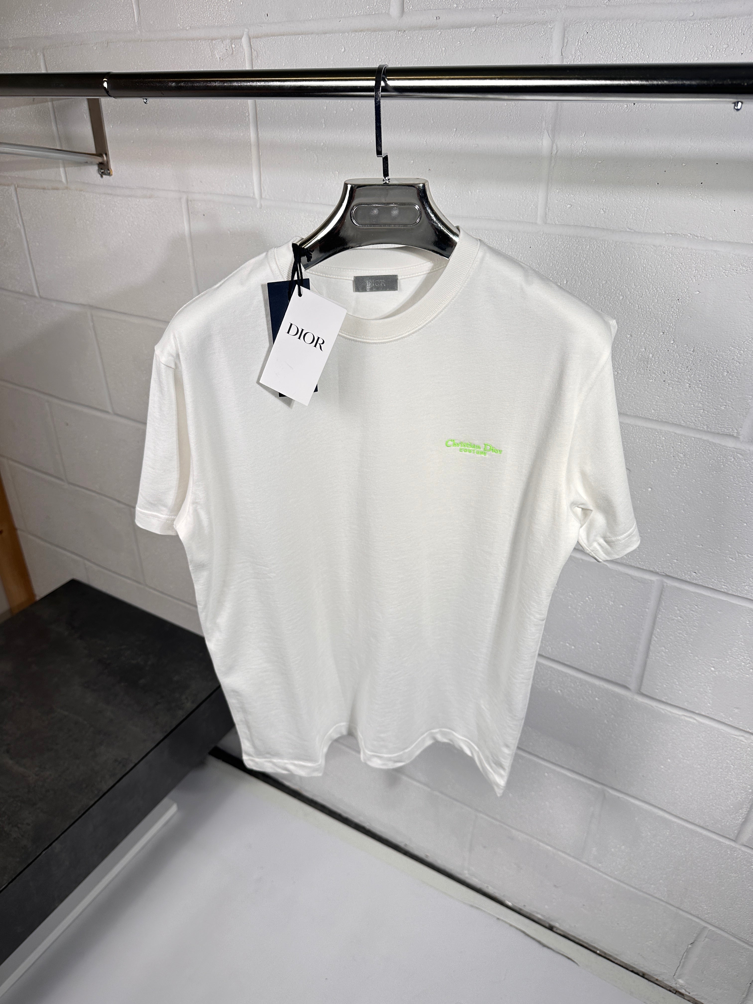 Dior small logo tee white