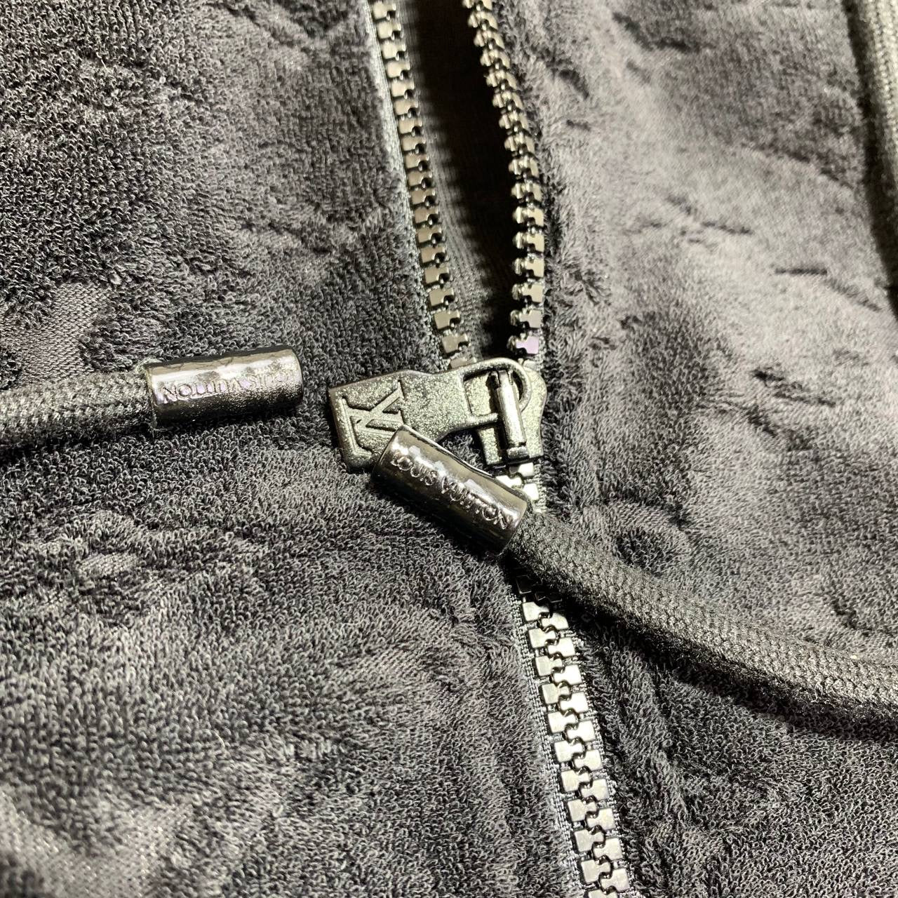 LOUI monogram Terry zip hoodie