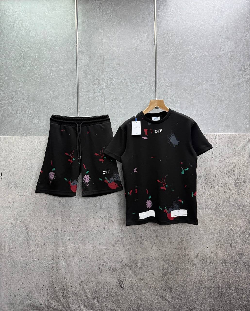 X WHITE short set