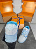 Lv baby blue logo trainers