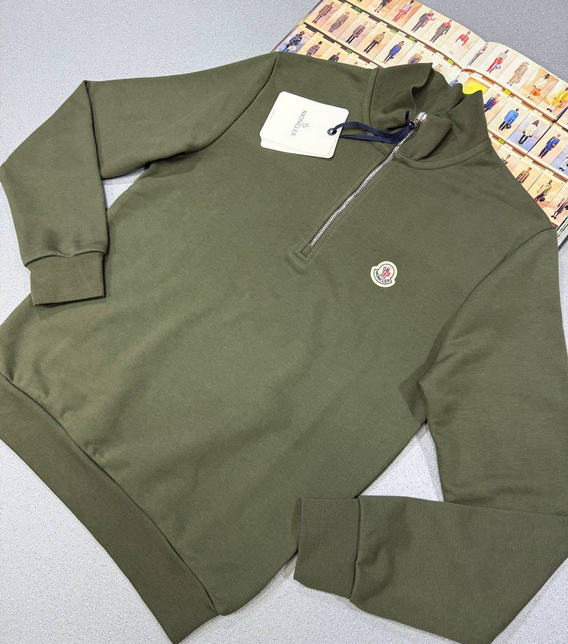 MONC half zip sweatshirt