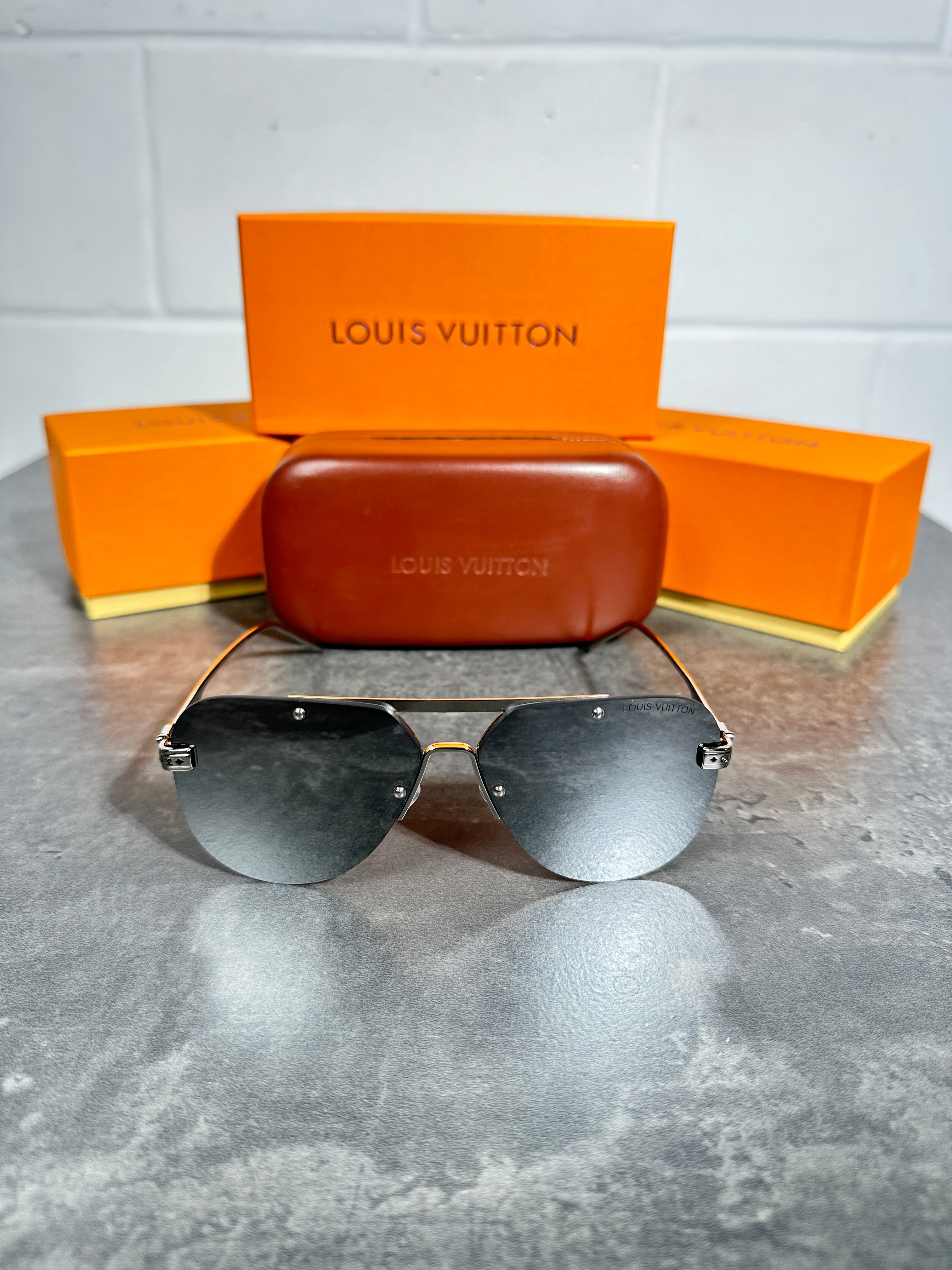 Lv - silver glasses