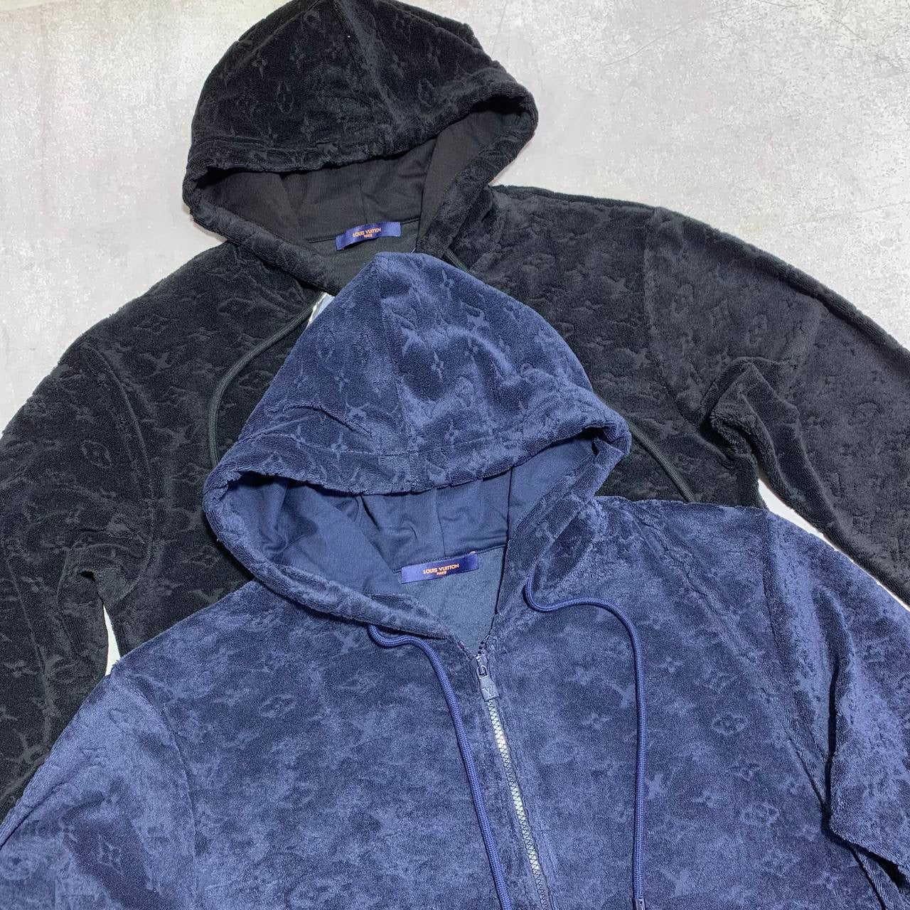 LOUI monogram Terry zip hoodie