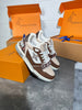 LV Trainer Calf Leather Moka Sneaker