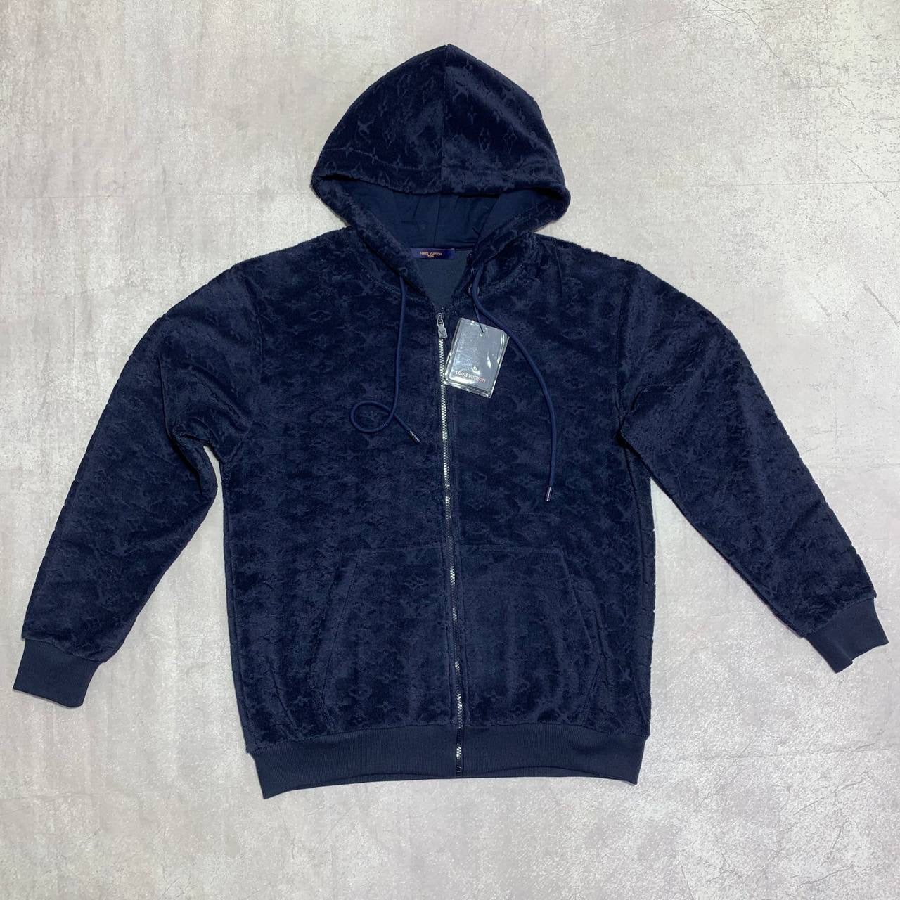 LOUI monogram Terry zip hoodie