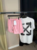 X WHITE Shorts Set