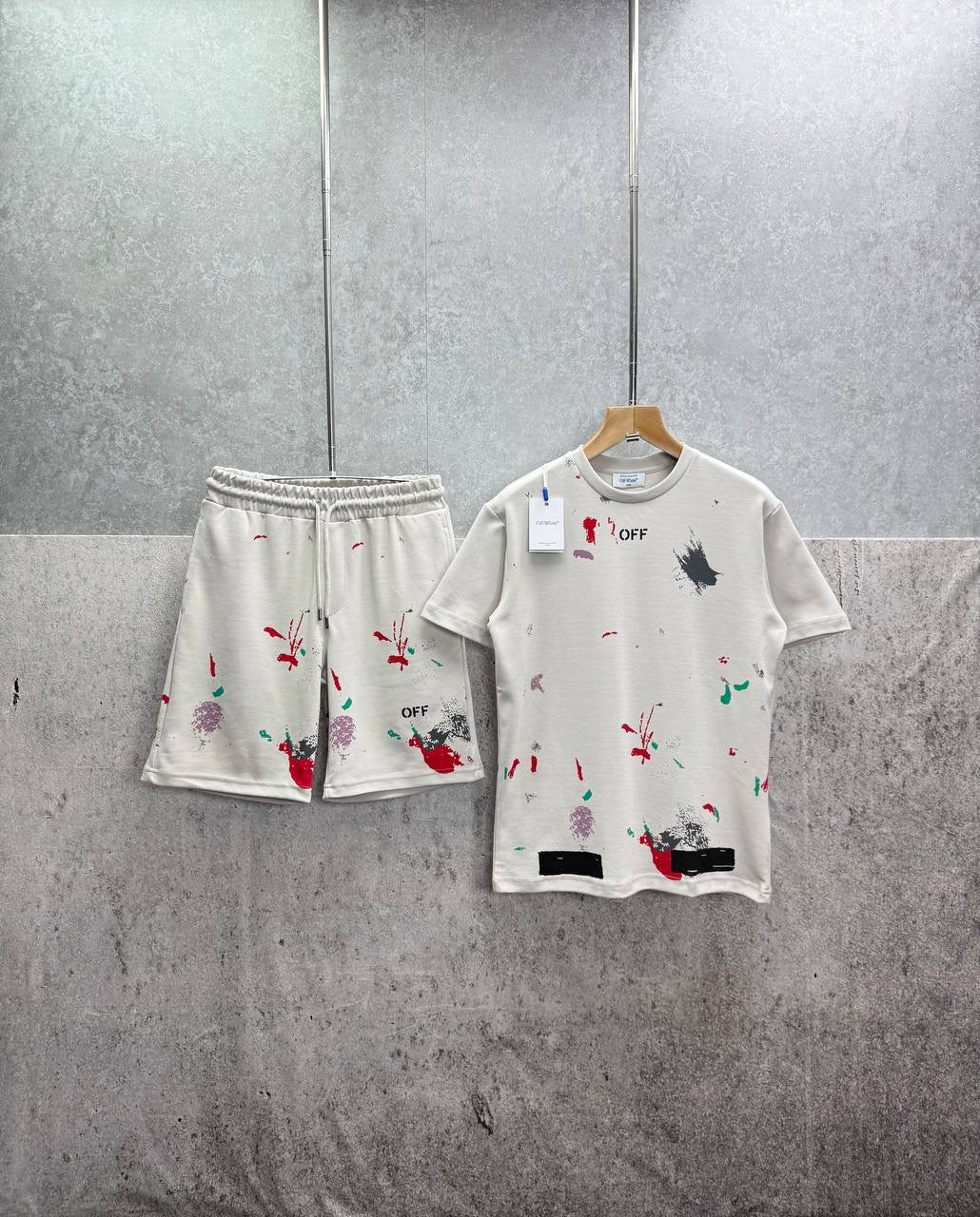 X WHITE short set