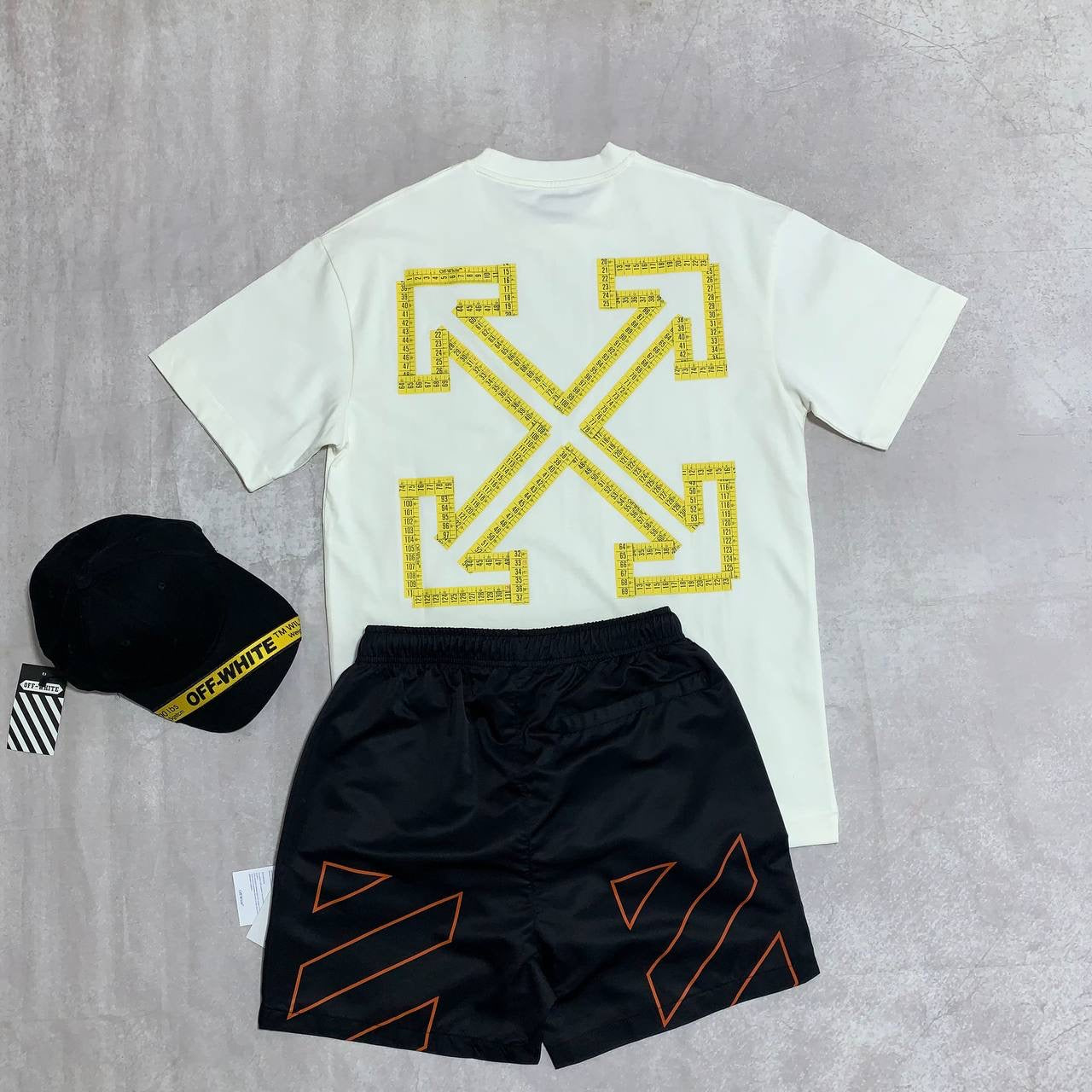X WHITE Shorts Set