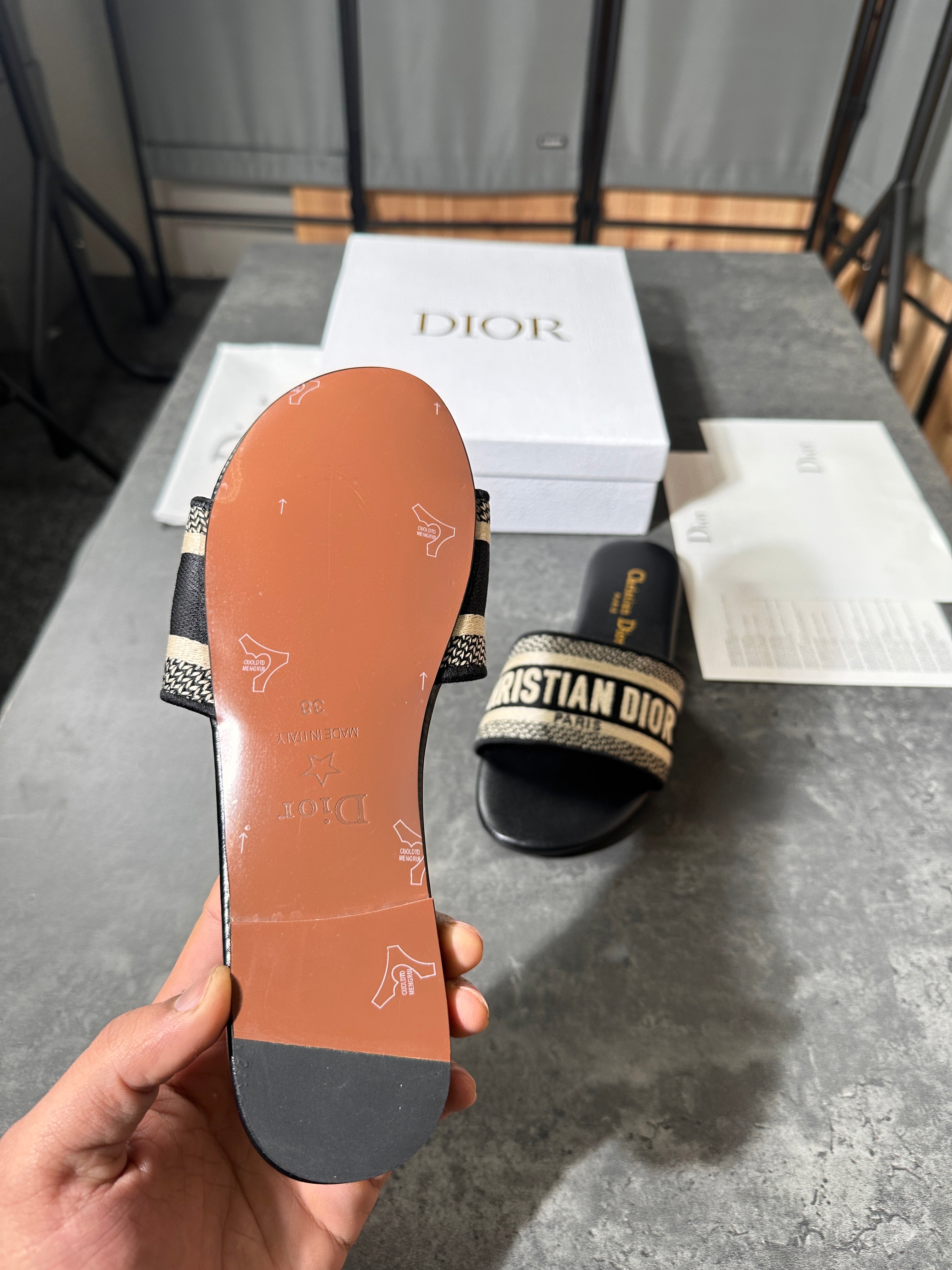 Christian Dior - slides black