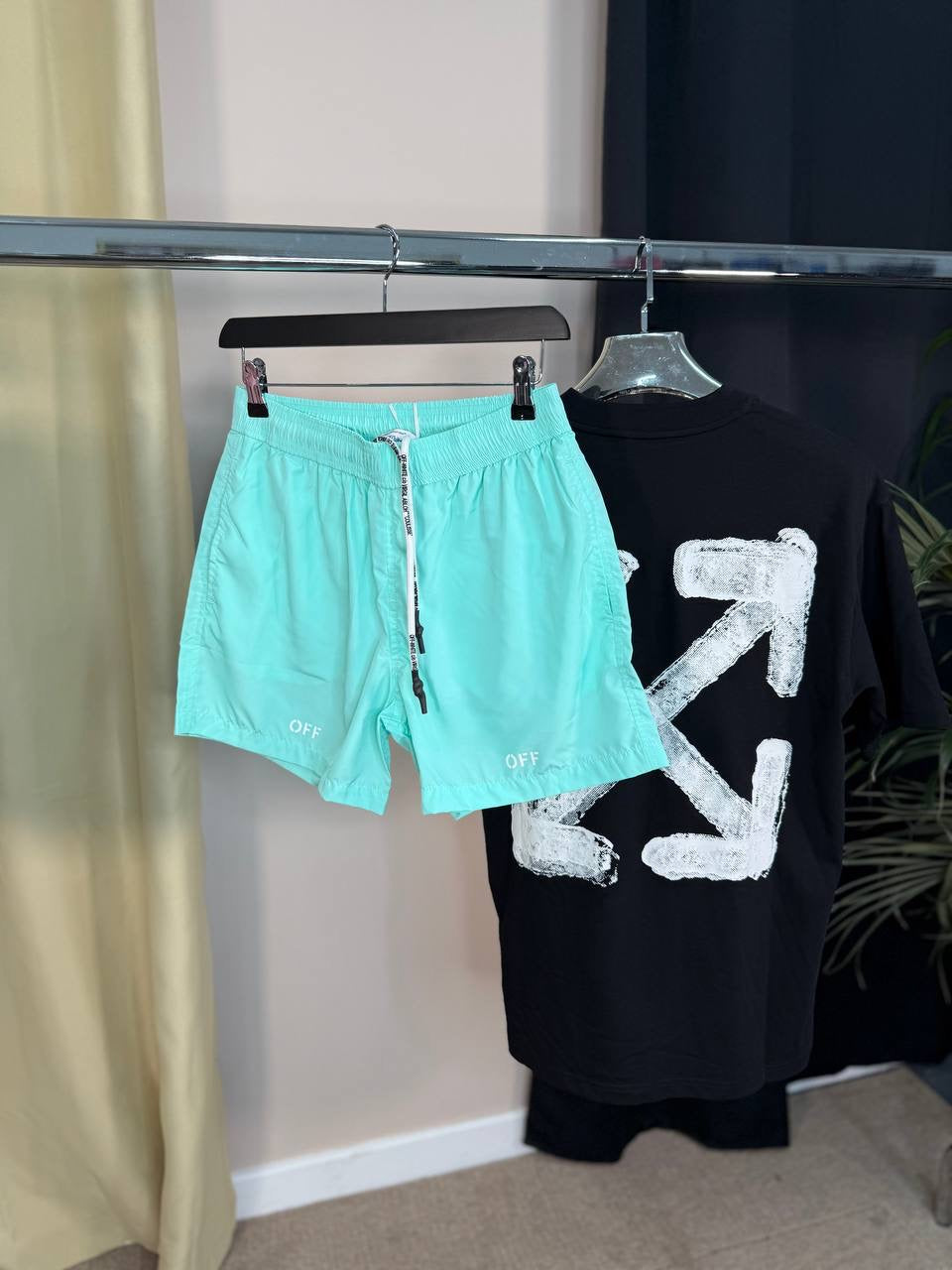 X WHITE Shorts Set