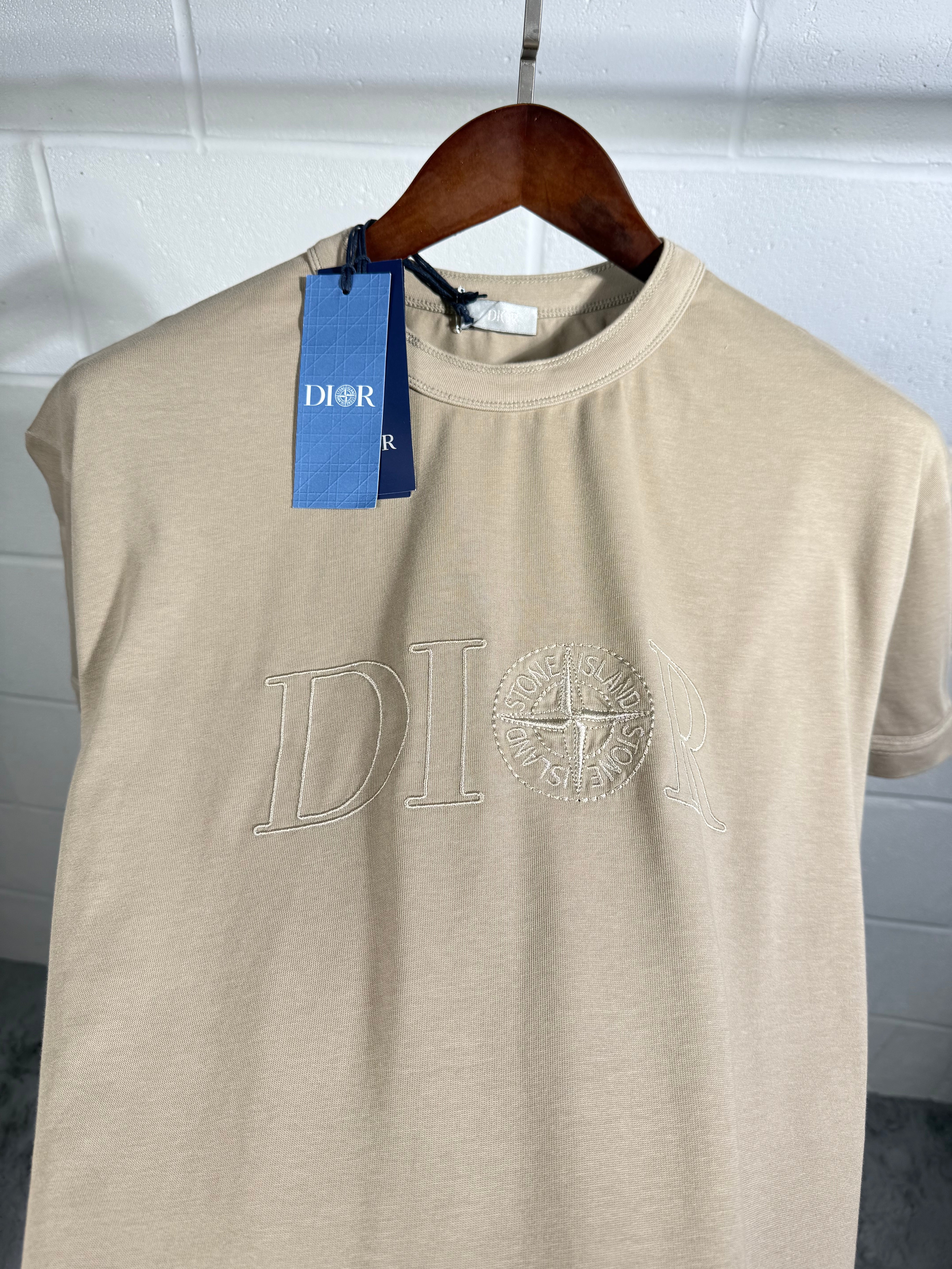 Dior x si beige tee