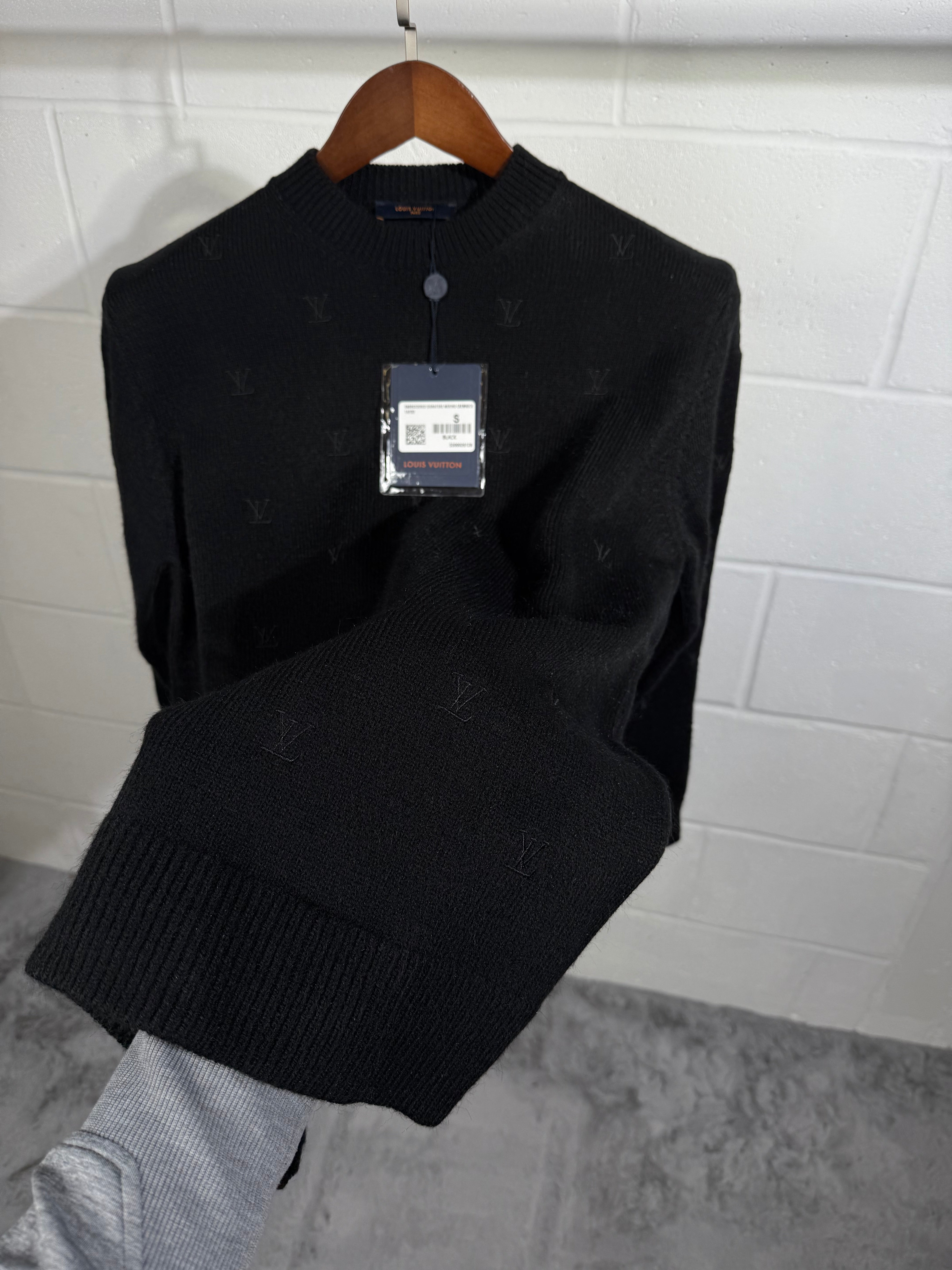 Lv knitted sweatshirt black