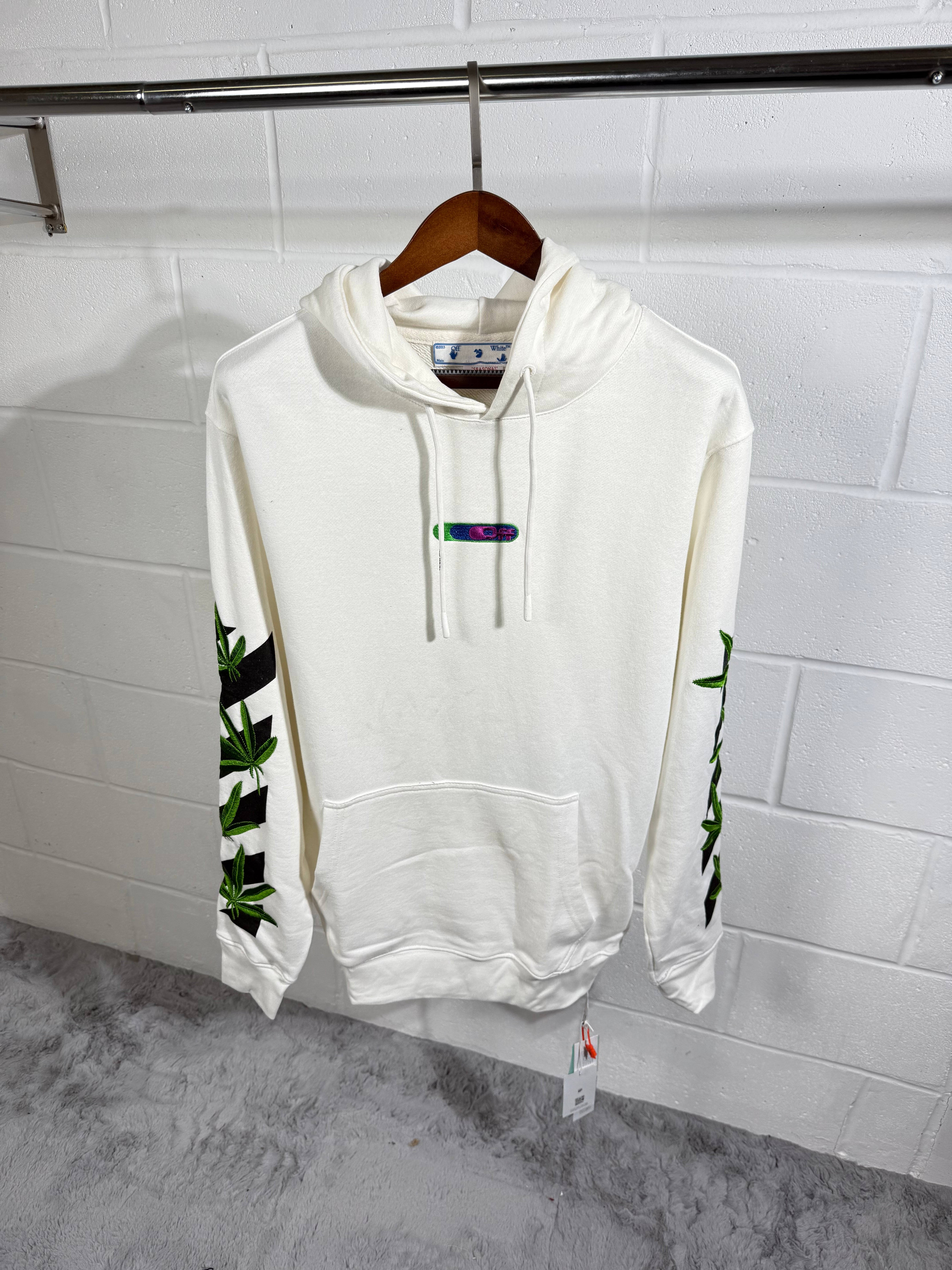 OFF WHITE HOODIE WHITE