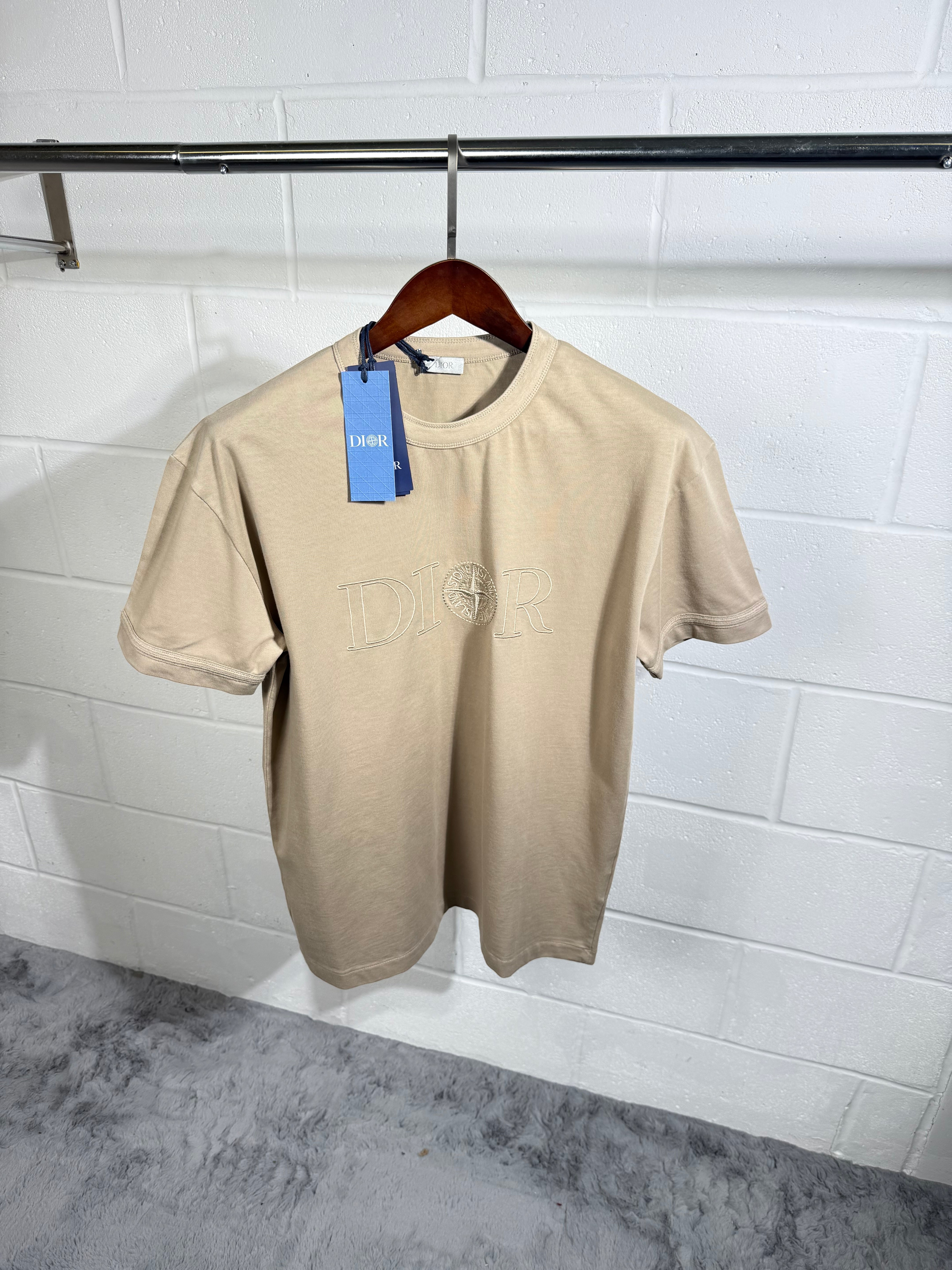 Dior x si beige tee