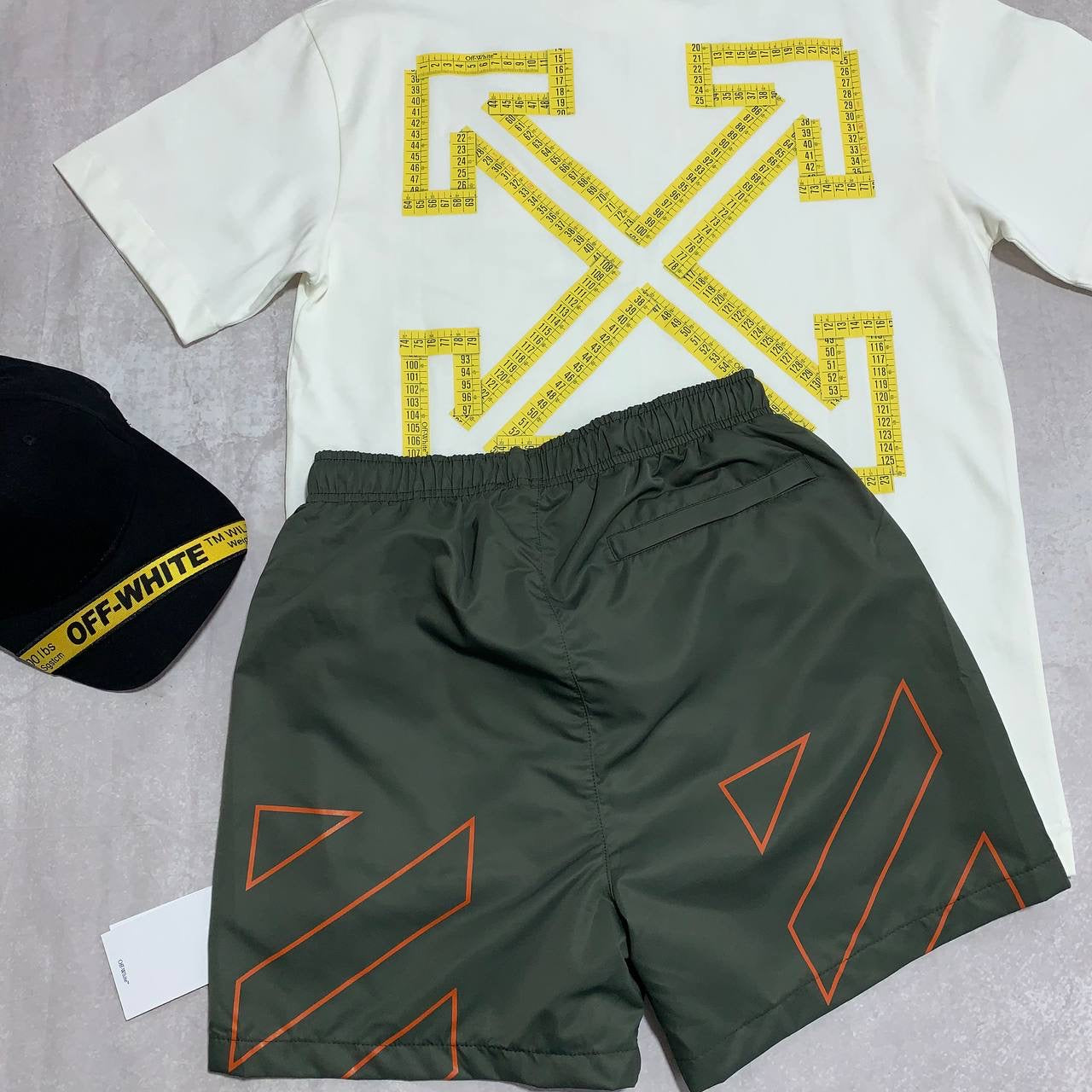 X WHITE Shorts Set