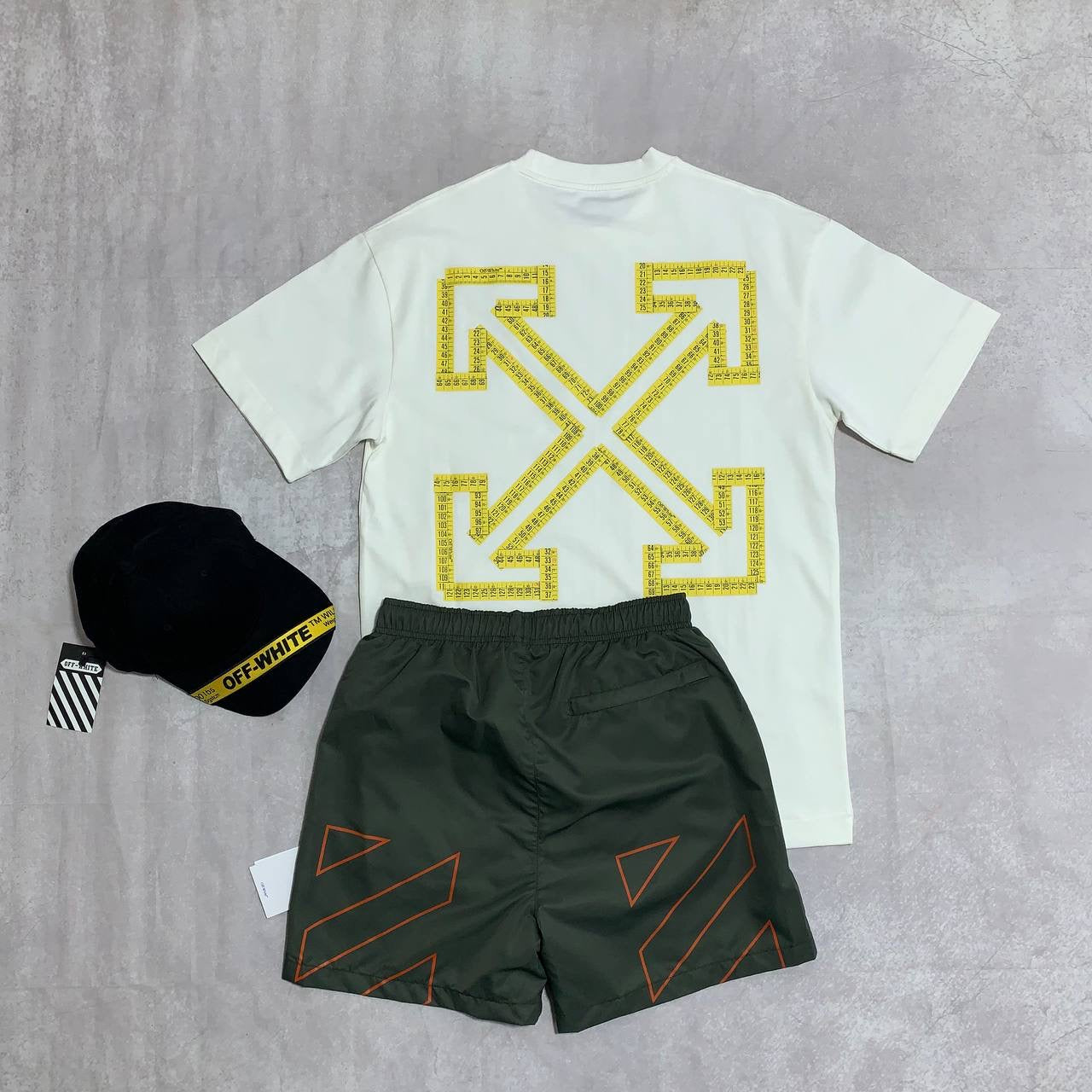 X WHITE Shorts Set