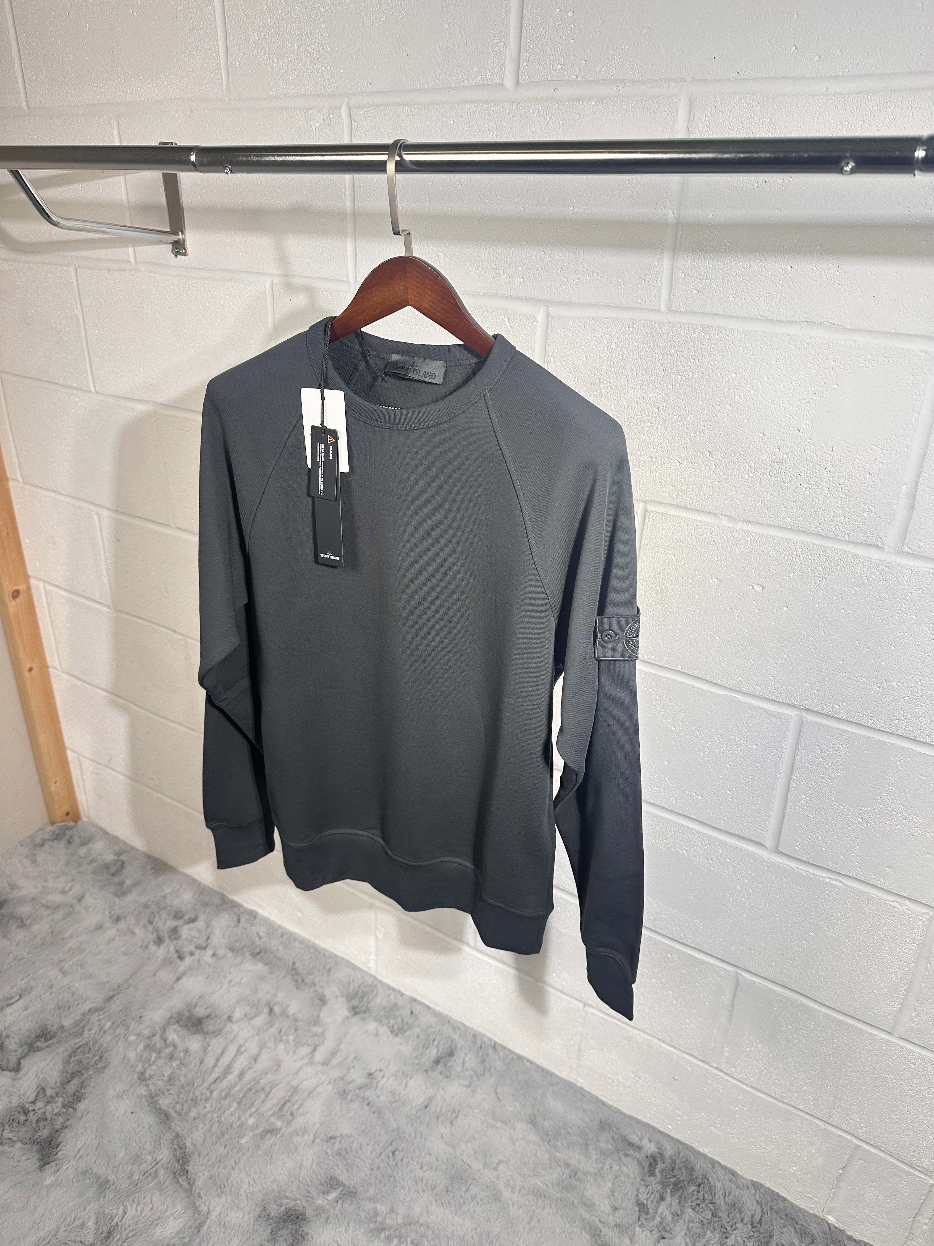 Stone island ghost logo sweatshirt anthracite