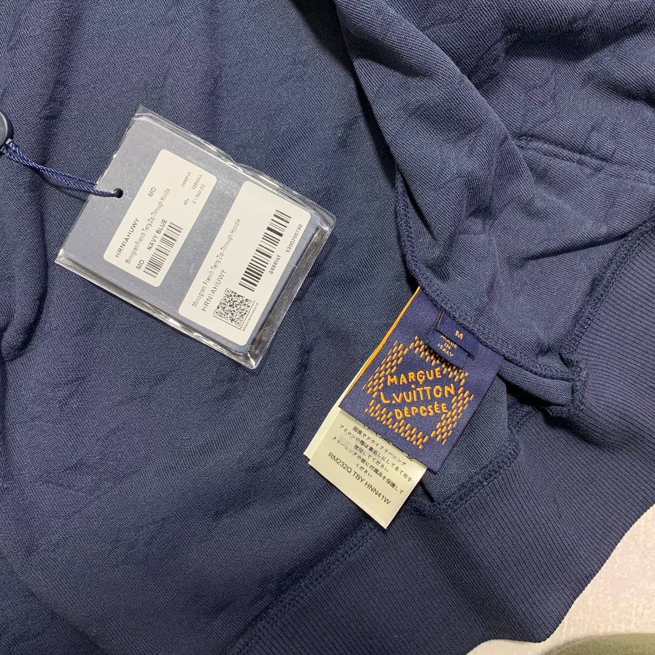 LOUI monogram Terry zip hoodie