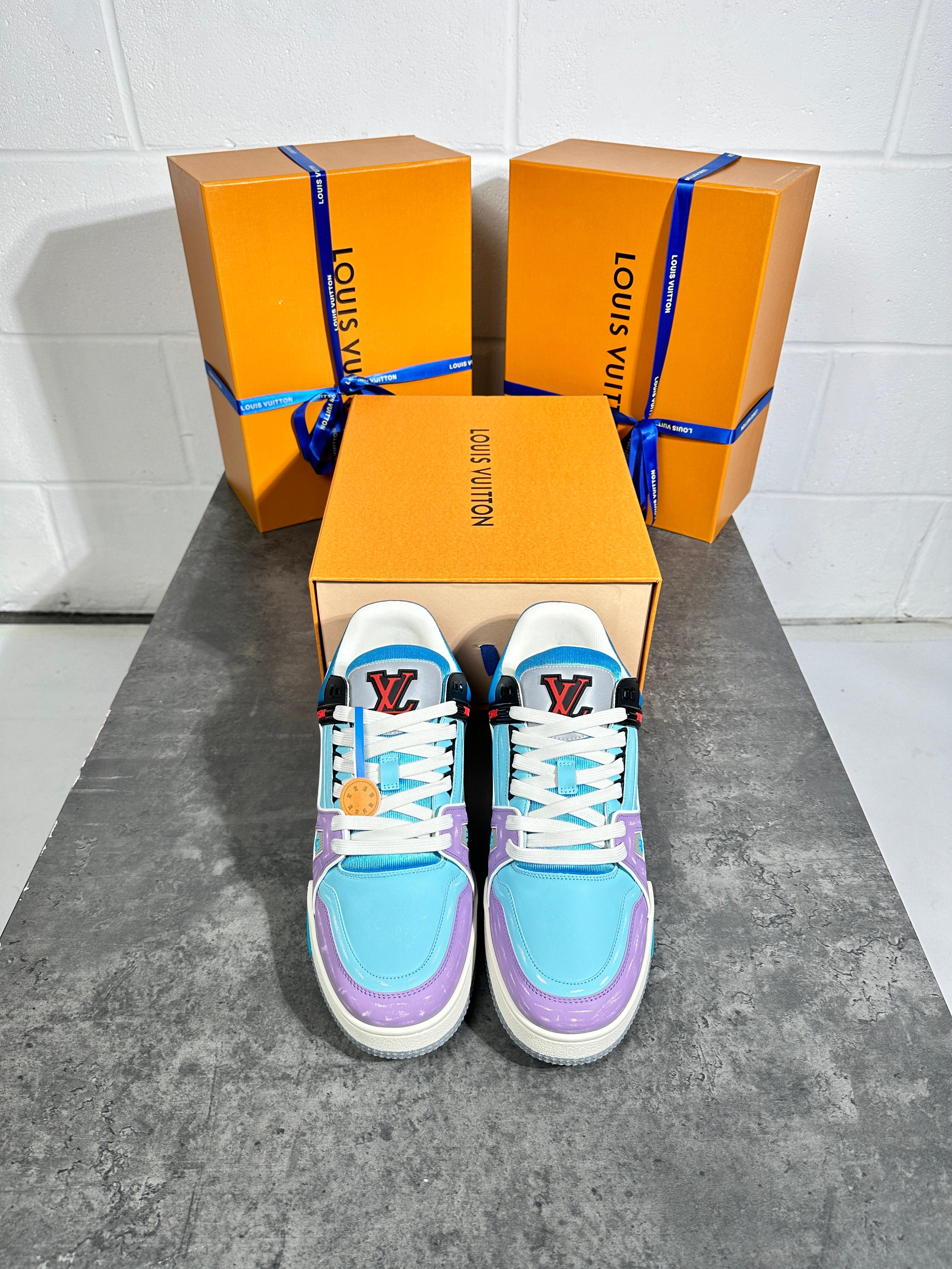 Lv - purple and baby blue sneaker