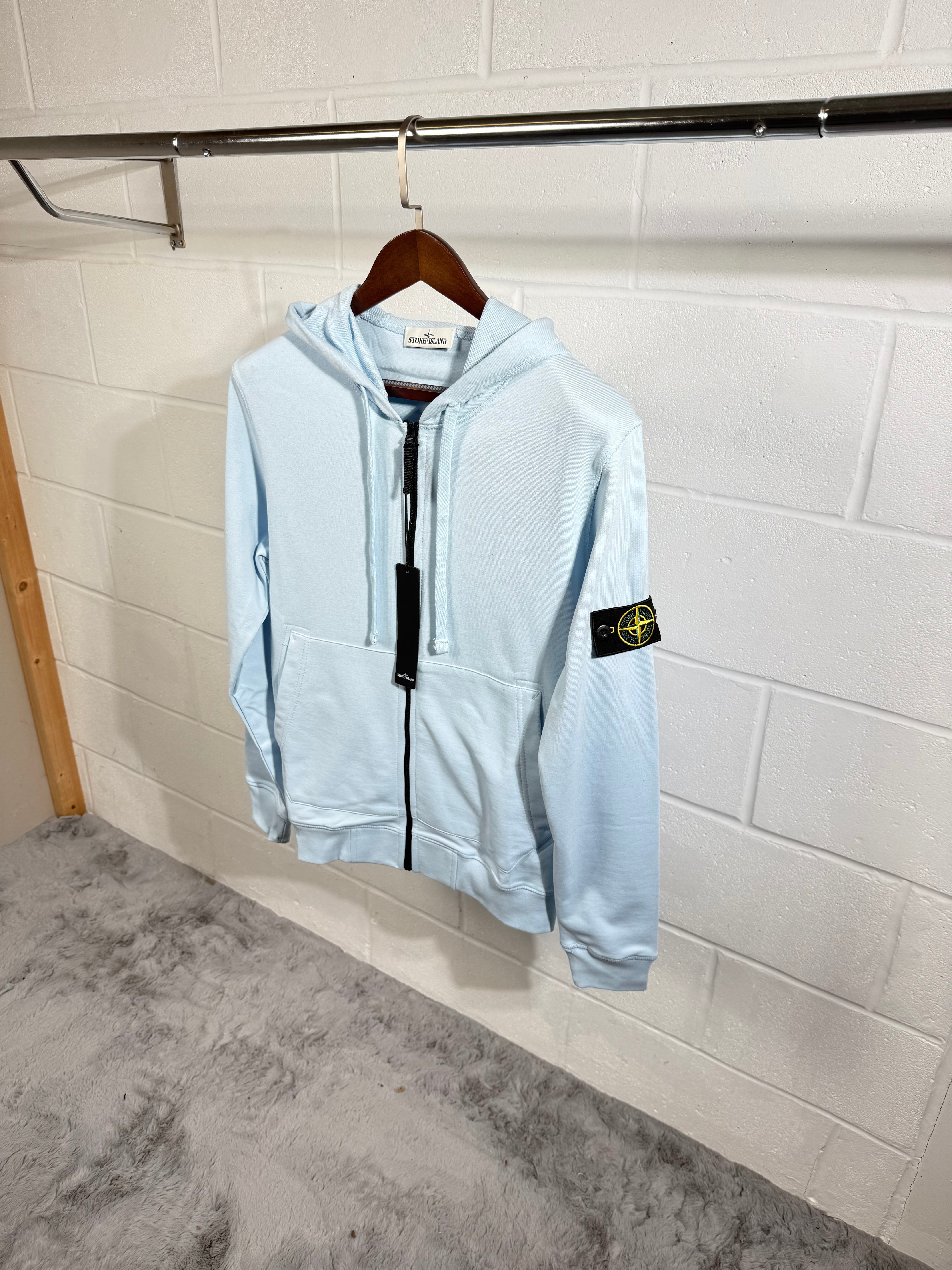 Stone island hoodie baby blue