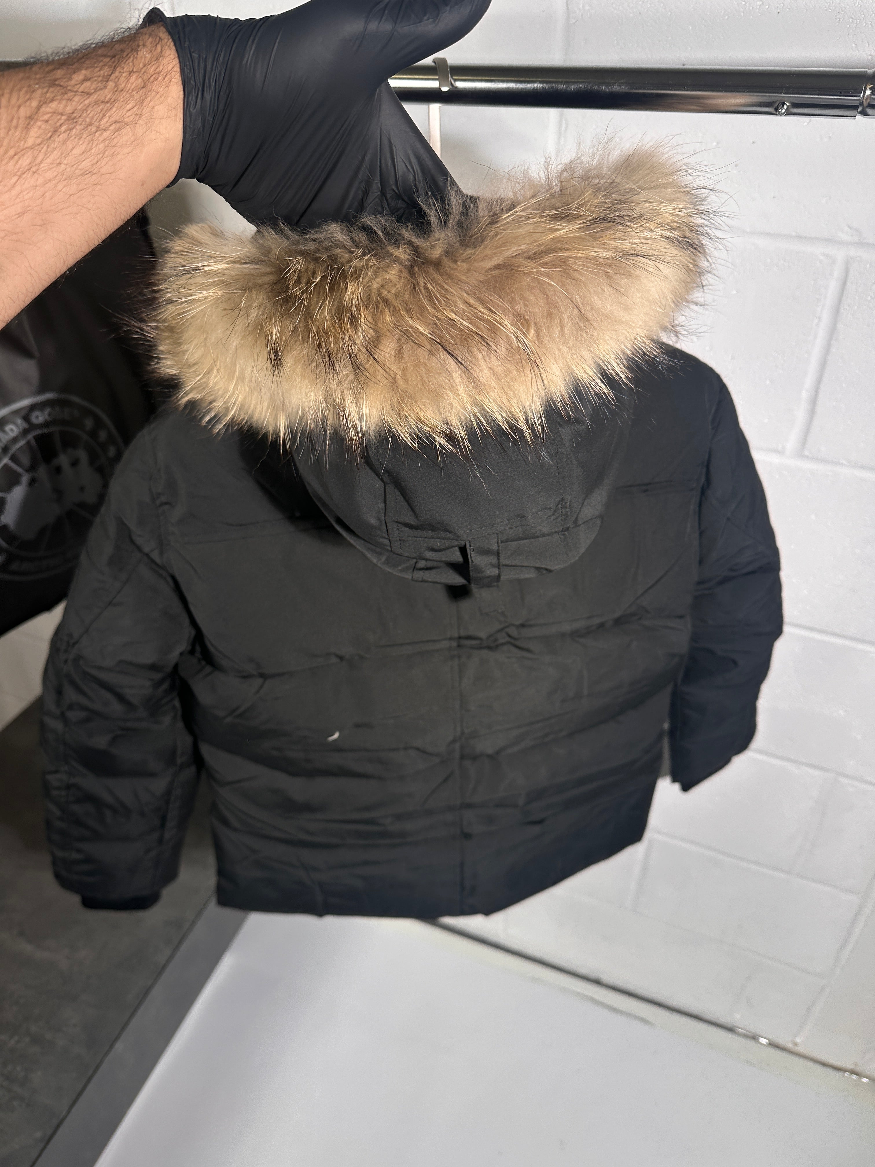 Canada goose puffer fux fur