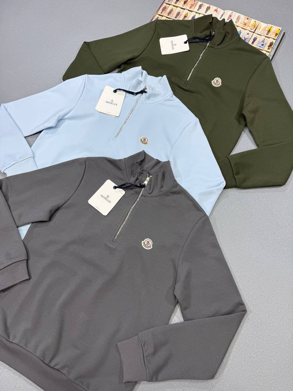 MONC half zip sweatshirt
