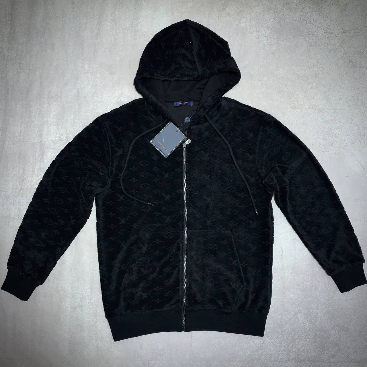 LOUI monogram Terry zip hoodie